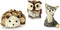 AuldHome Woodland Friends Figurines (Set of 3); Forest Animals Decor for Fall, Christmas, Winter and Themed Decor or Parties