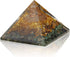 Opulent Crystals - Attract Abundance ORGONITE Pyramid - Green Aventurine - Tigers Eye - Citrine- Clear Quartz Energy Point Reiki Charged Crown Chakra Healing Meditation
