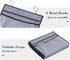 KEETDY Over The Door Organizer Storage for Closet with 5 Pockets Organizer for Bedroom Bathroom, 2 Pack?Grey?