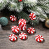 KESYOO 50pcs Christmas Candy Cane Christmas Tree Hanging Peppermint Ornaments for Holiday Decoration Party Favors 25mm