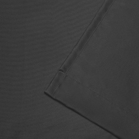 Exclusive Home Indoor/Outdoor Solid Cabana Grommet Top Curtain Panel, Charcoal, 54x84, 2 Piece