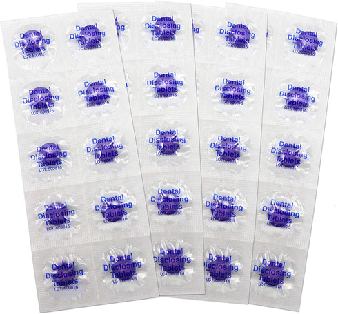 Plaqsearch Disclosing Tablets Set Of 40 Two Tone Chews Shows Plaque On Teeth