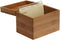 Oceanstar Bamboo Recipe Box with Divider, Natural, 6.80" W x 4.90" D x 5.10" H