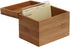 Oceanstar Bamboo Recipe Box with Divider, Natural, 6.80" W x 4.90" D x 5.10" H