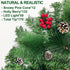 TURNMEON 6 Ft by 10 Inch 50 LED Prelit Christmas Garland Decoration Lights Timer 8 Modes 12 Pinecones 132 Red Berries 20 Pine Needles Battery Operated Christmas Decoration Home Indoor Mantle Fireplace