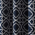 Sun Zero Barnett Trellis Blackout Grommet Curtain Panel, 40 in x 63, Navy Blue