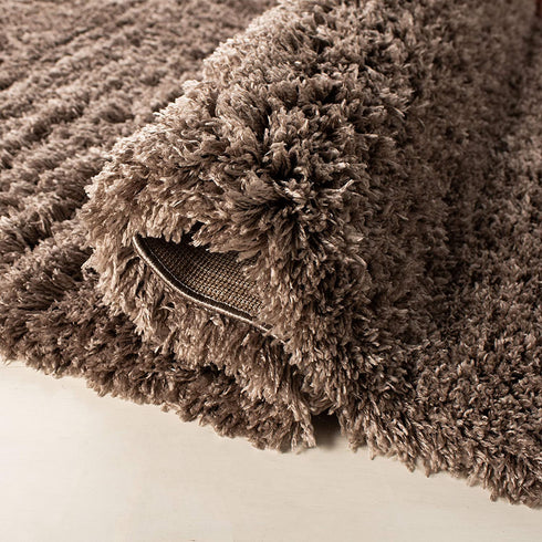 Safavieh Polar Shag Collection PSG800C Solid Glam 3-inch Extra Thick Area Rug, 3' x 5', Mushroom