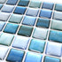 BEAUSTILE Decorative Tile Stickers Peel and Stick Backsplash Fire Retardant Tile Sheet (5pcs) (R ,N.Blue)