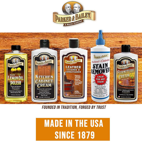 Parker and Bailey Kitchen Cabinet Cream-Wood Cleaner-Grease Remover 16 oz (1)