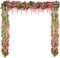 4 Pieces 26 Feet in Total Artificial Wisteria Garland Silk Wisteria Vine Artificial Wisteria Vine Fake Wisteria Garland Hanging Arch Flower for Wedding Home Garden Party Outdoor Decor (Pink)