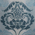 HPD Half Price Drapes SHCH-PS18043A-84-GR Damascus Grommet Faux Linen Printed Sheer Curtain (1 Panel), 50 X 84, Damacus Teal
