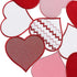 Valentine's Day Red Heart Placemats Set of 4, 15 Inch Round Place Mats for Dining Table, Mother's Day or Wedding Table Decoration,14th February Gifts