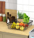 SimpleHouseware 2 Pack Stackable Single Wire Basket, (8.9 x 15.5 x 4.3 in)