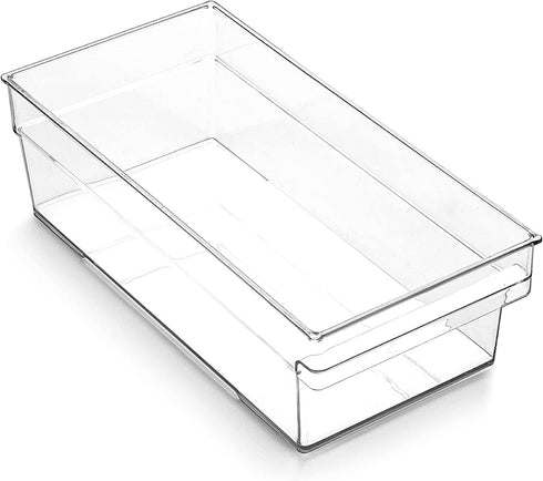 BINO | Plastic Storage Bins, Medium | THE HANDLER COLLECTION | Multi-Use Organizer Bins | Built-In Handle | BPA-Free | Pantry Organization | Home Organization | Fridge Organizer | Freezer Organizer