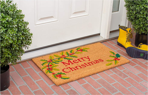 Calloway Mills 121021729 Merry Christmas Doormat, 17" x 29", Multicolor