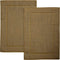 Bliss Casa Cotton Banded Bath Mat (2 Pack) 20 x 32 Inch 1000 GSM Genuine Ring Spun Cotton Highly Absorbent Bath Mat Set Washable Bathroom Floor Towel (Beige)
