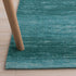 AMIDA - Blue Entryway Rug Washable Non-Slip Backing - 3'—5' Contemporary Modern Abstract Stripe Door Mat Turquoise and Dark Green- Flat Weave - Easy Care ,Available for Kitchen and Bedroom