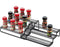 3 Tier Expandable Spice Rack Organizer for Cabinet, Black Modern Pantry Kitchen Countertop Stand 3 Step Shelf - Expands 12 to 24 Inches