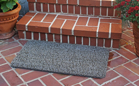 CLEAN MACHINE 10376909 High Traffic Astroturf Dirt Trapper Doormat, 17.5" x 29.5", Desert Taupe
