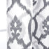 DriftAway Evelyn Ikat Fleur Floral Pattern Window Curtain Valance 52 Inch by 14 Inch Gray