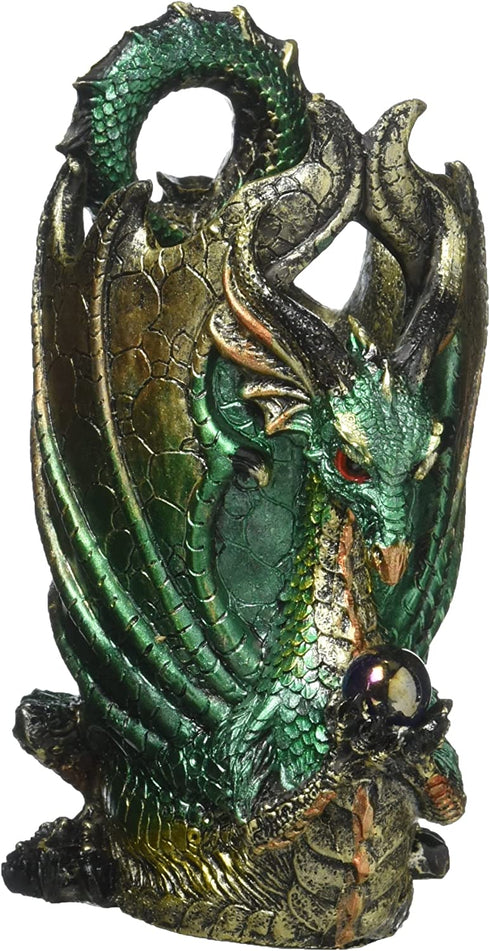Design Toscano QS292894 Escritoire the Dragon Desk Accessory Sculpture, full color
