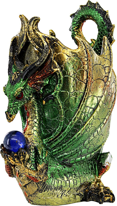 Design Toscano QS292894 Escritoire the Dragon Desk Accessory Sculpture, full color