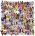 100pcs Five Nights at Freddy's Vinyl Skateboard Guitar Travel Case Sticker Door Laptop Luggage Car Bike Bicycle Stickers (Five Nights at Freddy's)