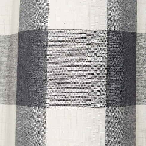 LORRAINE HOME FASHIONS, Gray, Courtyard Grommet Window Curtain Panel, 53" x 63"