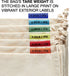 Colony Co. Reusable Bulk Food Bags, Set of 6 - Assorted Sizes, Certified Organic Cotton Muslin, Tare Weight Label, Washable, Double-Drawstring Design, Recyclable Packaging, Zero Waste