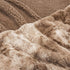 Amazon Basics Fuzzy Faux Fur Sherpa Throw Blanket, 50"x60" - Light Brown
