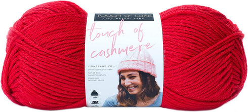 LION BRAND YARN COMPANY YARN TOUCH OF CASHME ROUGE