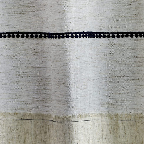 SKL Home Frayser Shower Curtain, 70" x 72", Linen
