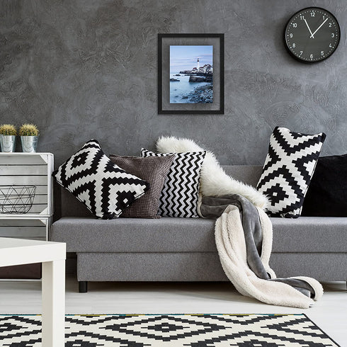 Americanflat 11x14 Floating Frame in Black with Polished Glass and Hanging Hardware Included - Also Use 8x10 or 5x7 Photos for Floating Effect - Horizontal and Vertical Formats for Wall