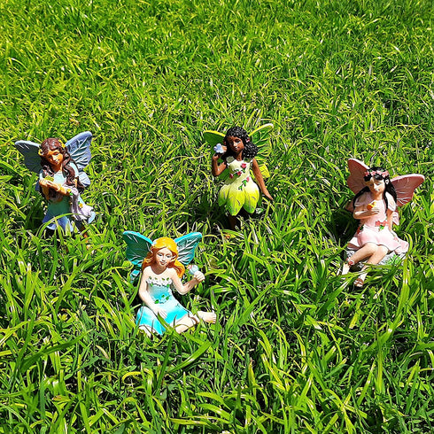 Fairies for Fairy Garden Miniatures Accessories Outdoor and Indoor, Miniature Doll Figurines Supplies Fairy House Figures