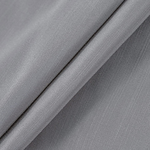 Biscaynebay Wrap Around Bed Skirts for Full & Full XL Beds with Short Drop of 12", Silver Grey Elastic Dust Ruffles Easy Fit Wrinkle Resistant Silky Luxurious Fabric Solid Machine Washable