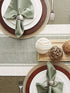 DII Dobby Stripe Woven Table Runner, 13x108-inch, Artichoke Green