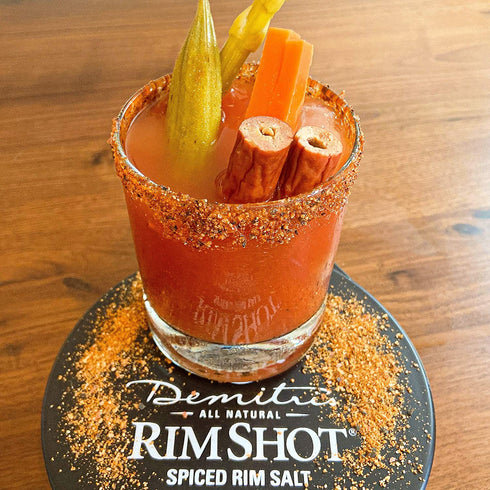 Demitri's Bacon RimShot, Spiced Rim Salt, 4 Ounce Tin