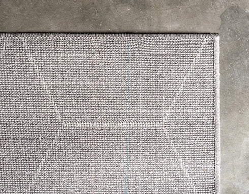 Unique Loom Trellis Frieze Collection Area Rug-Modern Morroccan Inspired Geometric Lattice Design, 2 x 3 ft, Light Gray/Ivory