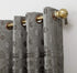 Sun Zero Elidah Medallion Bonded Velvet 100% Blackout Grommet Curtain Panel, 50" x 95", Gray