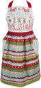 DII Holiday Collection Skirted Apron, One Size, Whisk You A Merry Christmas