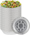 PARTY BARGAINS Round Heavy Duty Disposable Aluminum Pans. For Baking, Roasting. BBQ, Perfect in kitchen, for Takeout Food, Catering, Picnic, Camping (9 Inch no lids, 40)