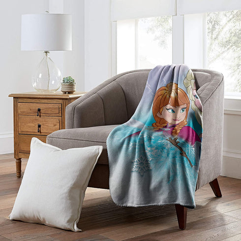 Disney Frozen, "Snow Journey" Fleece Throw Blanket, 45" x 60", Multi Color, 1 Count