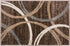 Rugshop Modern Wavy Circles Design Area Rug 2' x 3' Brown