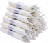 N9R 30 Pack Pre Rolled Silver Plastic Cutlery Set, Wrapped Plastic Silverware Set with 30 Forks, 30 Knives, 30 Spoons and 30 Napkins, Disposable Cutlery Set for Party and Wedding