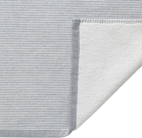 Amazon Brand Rivet Casual Striped 100% Cotton Bath Towel, Hand Towel, and Washcloth, Blue