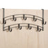 Lynk Over Door 9 Hook Rack Shirt, Belt, Hat, Coat, Towel Organizer, Bronze