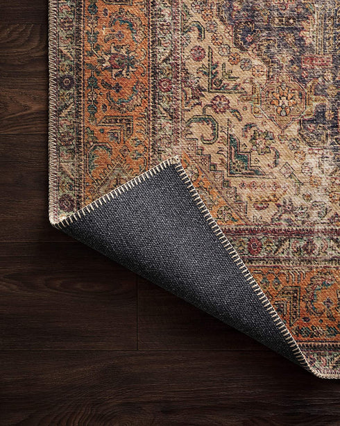 Loloi II Loren Collection LQ-02 Plum / Multi, Traditional 2'-3" x 3'-9" Accent Rug