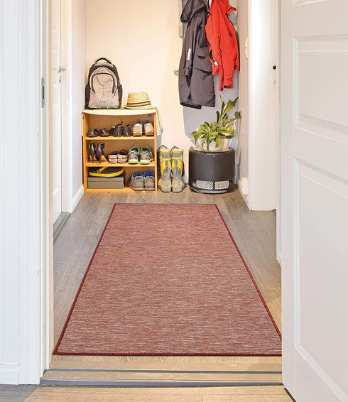 Sweet Home Stores Reversible Indoor/Outdoor Runner Rug, 2' x 5', Red