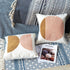 VANNCIO Modern Boho Throw Pillow Cover, Simple Textured Neutral Accent Pillowcase, Decorative Woven Cushion Sham for Bed Couch Sofa, 18x18 inches, 1 PC(Brown Pink)
