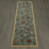 Ottomanson Ottohome Collection Contemporary Leaves Design Rubberback Runner Rug, 20" x 59", Seafoam
